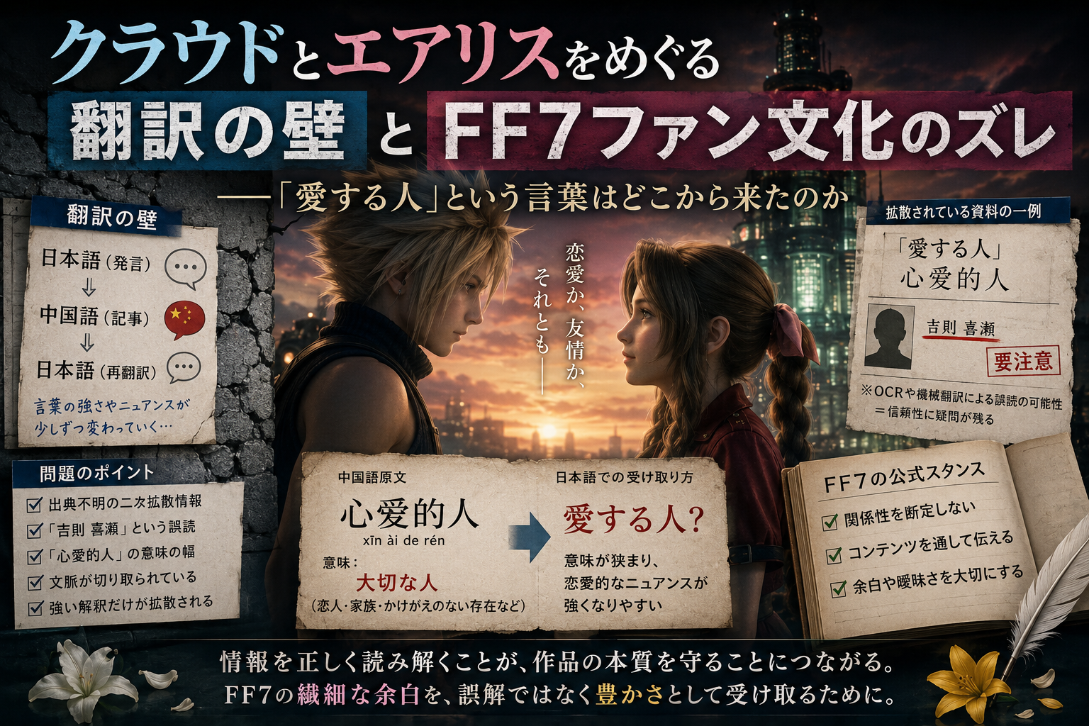 クラウドとエアリス クラエア