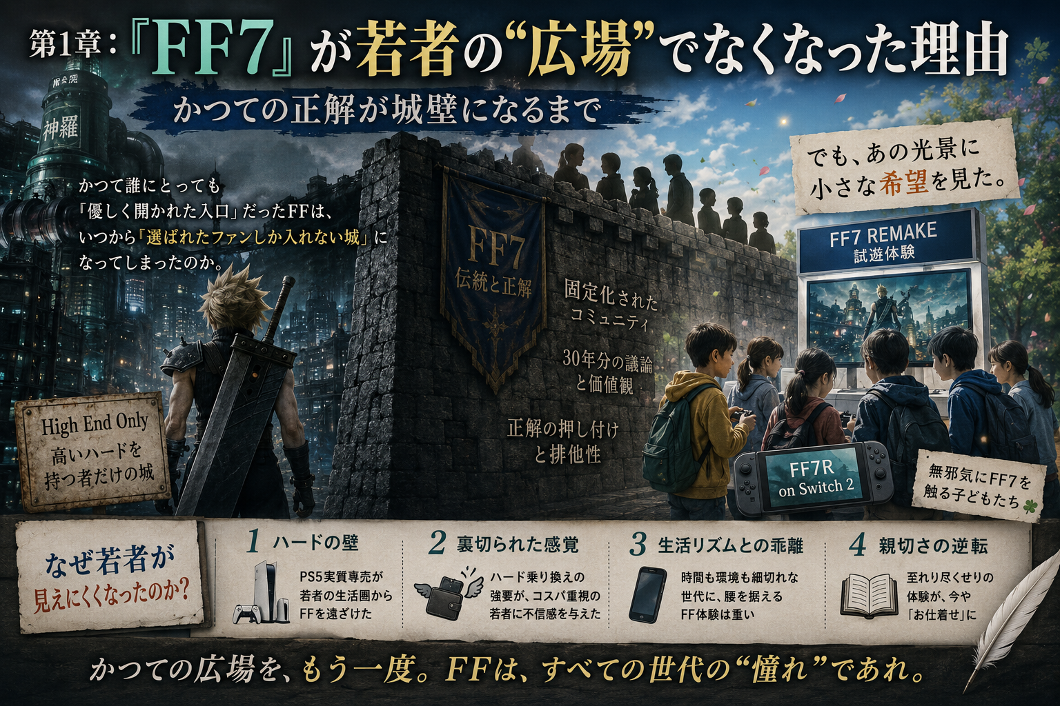 FFシリーズが若者や子供に忘れられた？