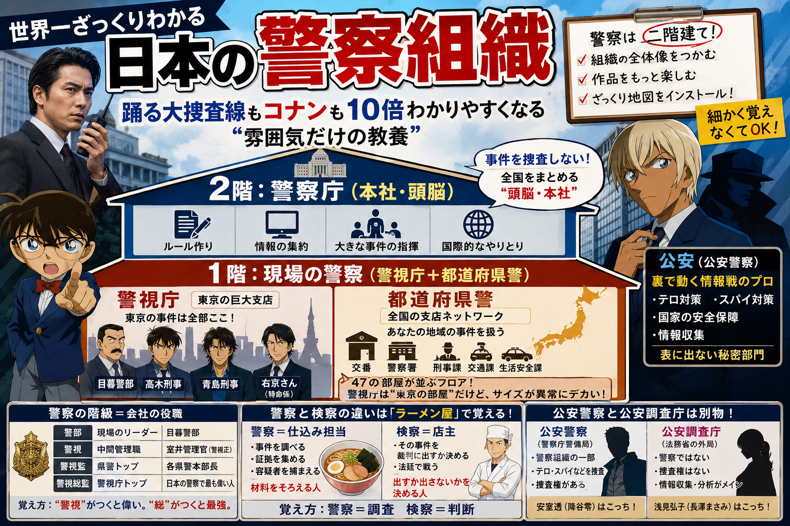 警察組織をわかりやすく