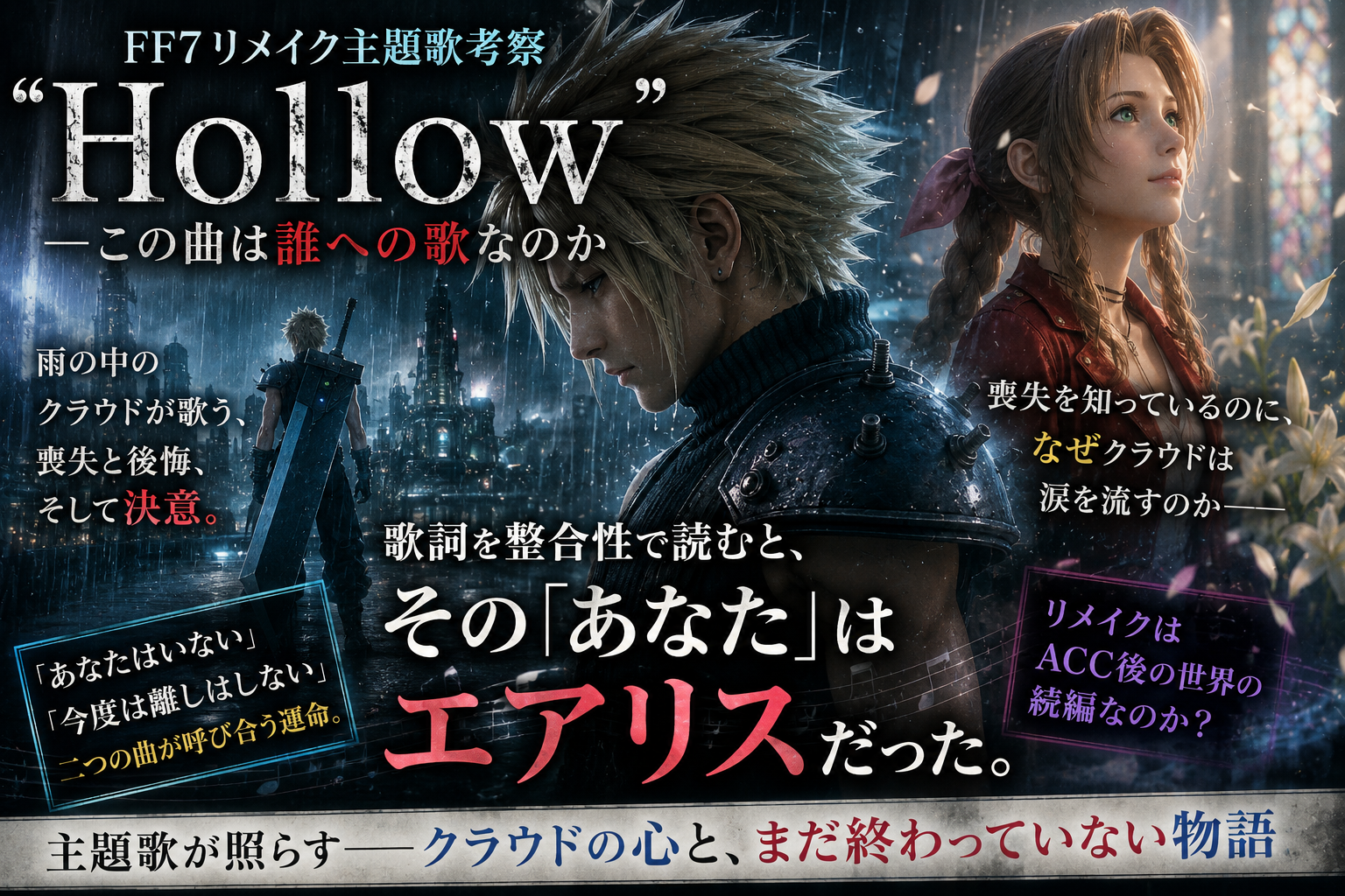 FF7リメイク　主題化　クラウド　エアリス