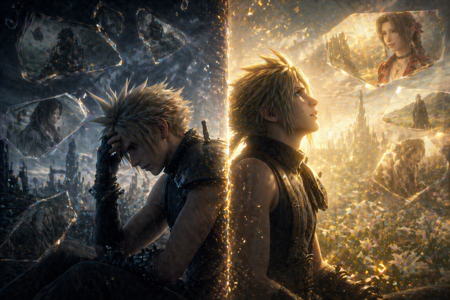 クラウドとエアリス クラエア