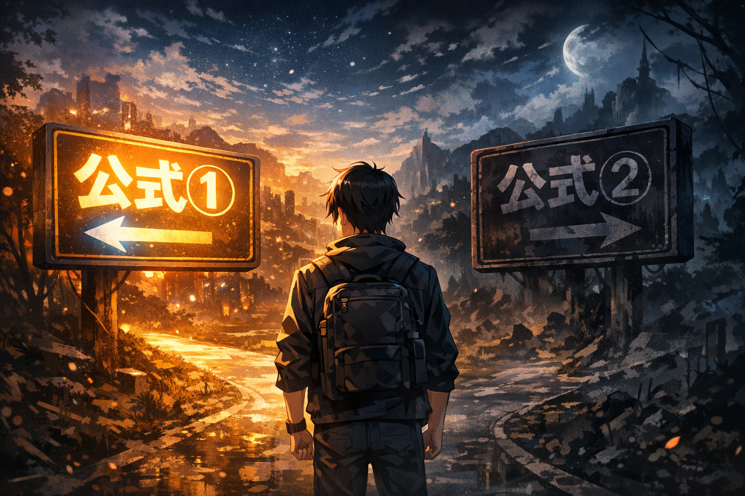 自分に都合が合う公式を選ぶ