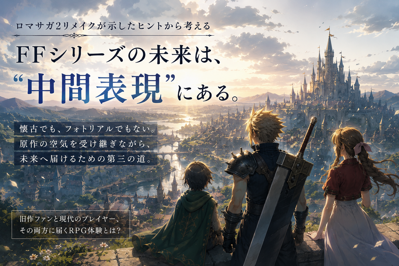 アニメ調のFFシリーズが見たい　クラウド　エアリス　レッド