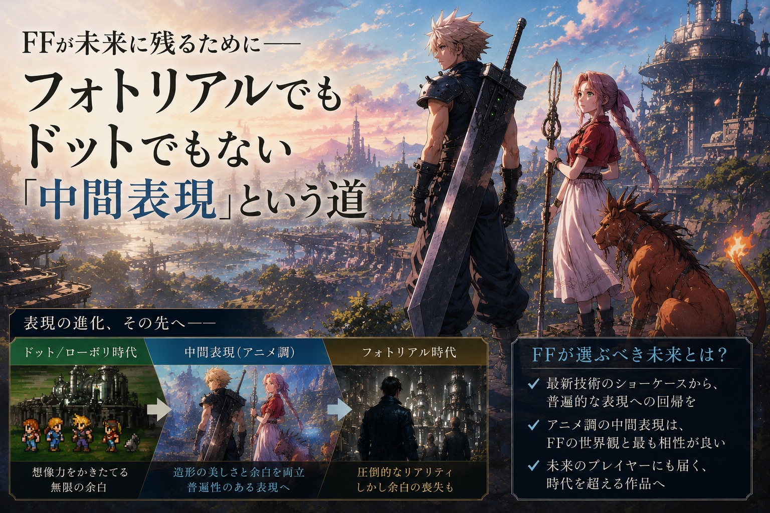 アニメ調のFF7