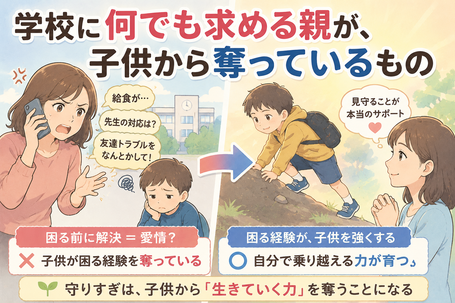 過保護と愛情の境目