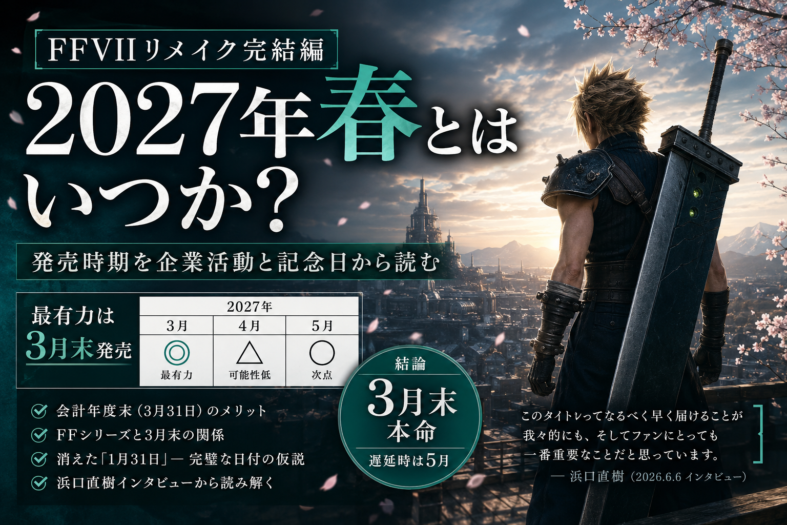 FF7完結作の発売予想